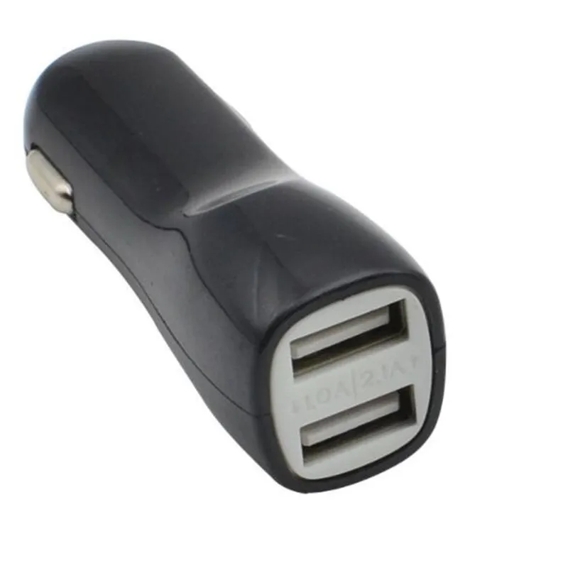 UVR Mini Car Truck Dual 2 порта USB зарядное устройство адаптер для iPhone черный 12 В мощность 1 а