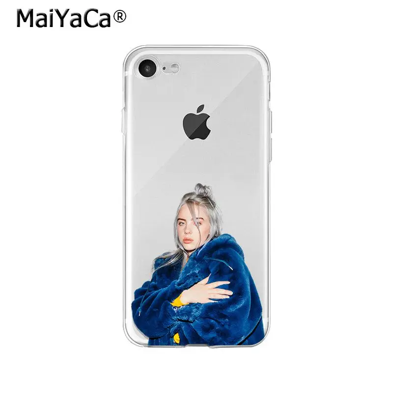 MaiYaCa Billie Eilish мягкий чехол для телефона из ТПУ чехол для Apple iPhone 8 7 6 6S Plus X XS MAX 5 5S SE XR мобильных телефонов - Цвет: A2