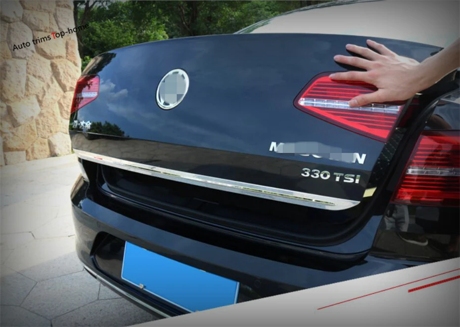 

Yimaautotrims Rear Trunk Cover Tailgate Trim Hatch Back Door Molding Boot Garnish Fit For Volkswagen Passat B8 2016 2017 2018