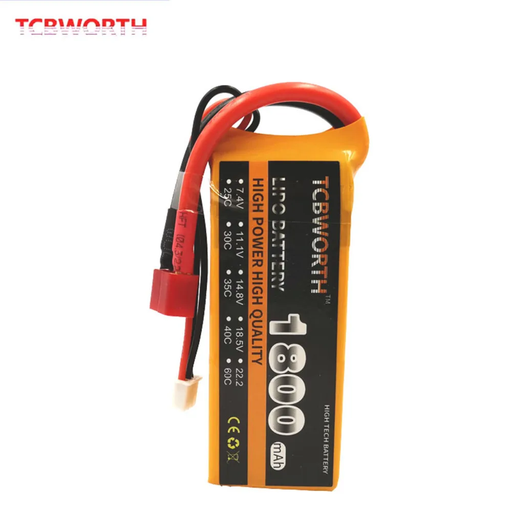 2S Радиоуправляемый Дрон Lipo Аккумулятор 7,4 v 1800mAh 30C 2S LiPo для радиоуправляемого самолета дрона самолета автомобиля перезаряжаемый 7,4 V аккумулятор LiPo 60C 2S