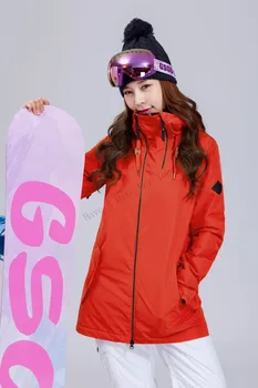 

2019 Gsou Snow Women Ski Jacket Super Warm Clothing Outdoor Sport Wear Skiing Snowboard Jacket Thermal Riding Coat Winter Jacket