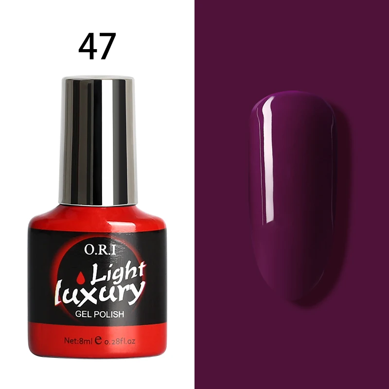 UV gel 47 ORI УФ-гель для ногтей Soak Off UV светодиодный 8 мл верхнее основание пальто неоновый гель лак для ногтей искусство Lakiery Hybrydowe Гель-лак - Цвет: UV gel 47