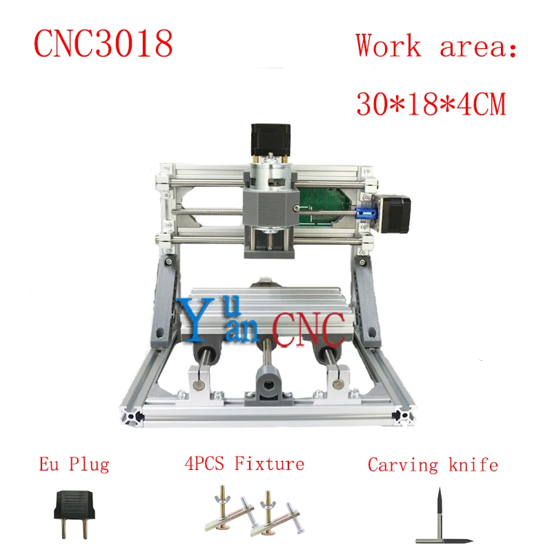 

CNC 3018 GRBL control Diy CNC machine,working area 30*18*4cm,3 Axis PCB PVC Milling machine,Wood Router,Carving Engraver