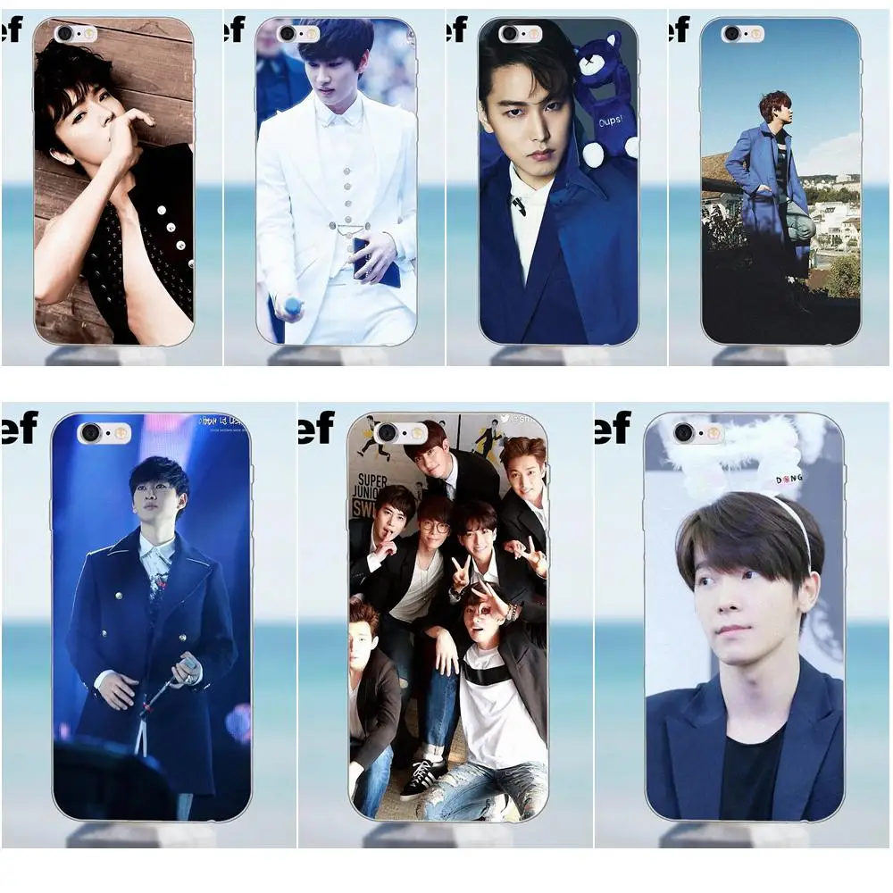 Супер Junior Donghae ryewook TPU Модный Оригинальный для iPhone 4 4S 5 5S 5C SE 6 6S 7 8 Plus X Galaxy J1 J3 J5 J7 A3 A5