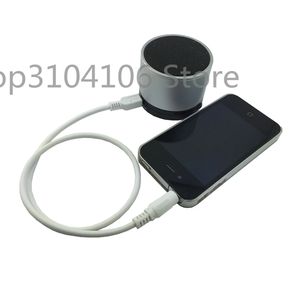 3.5mm Car Hifi AUX Audio Mini USB Cable Cord White For MP3/4 Mini USB Device