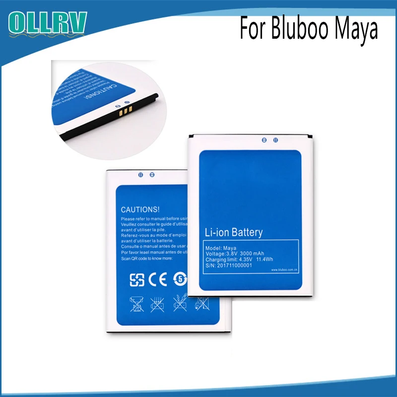 OLRRV 3000 мАч для Bluboo Maya Экстрим Замена батареи Bateria мобильный телефон | Мобильные