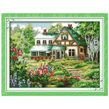 

oneroomLeisurely House Patterns Counted Cross Stitch 11CT 14CT Cross Stitch Set Wholesale Cross-stitch