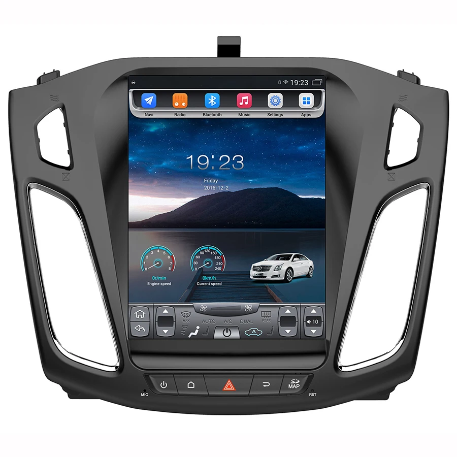 Clearance Asvegen Vertical Touch Screen Android 6.0 Quad Core Car Auto  Radio Multimedia Player GPS Navigation For Ford Focus 2012-2015 4