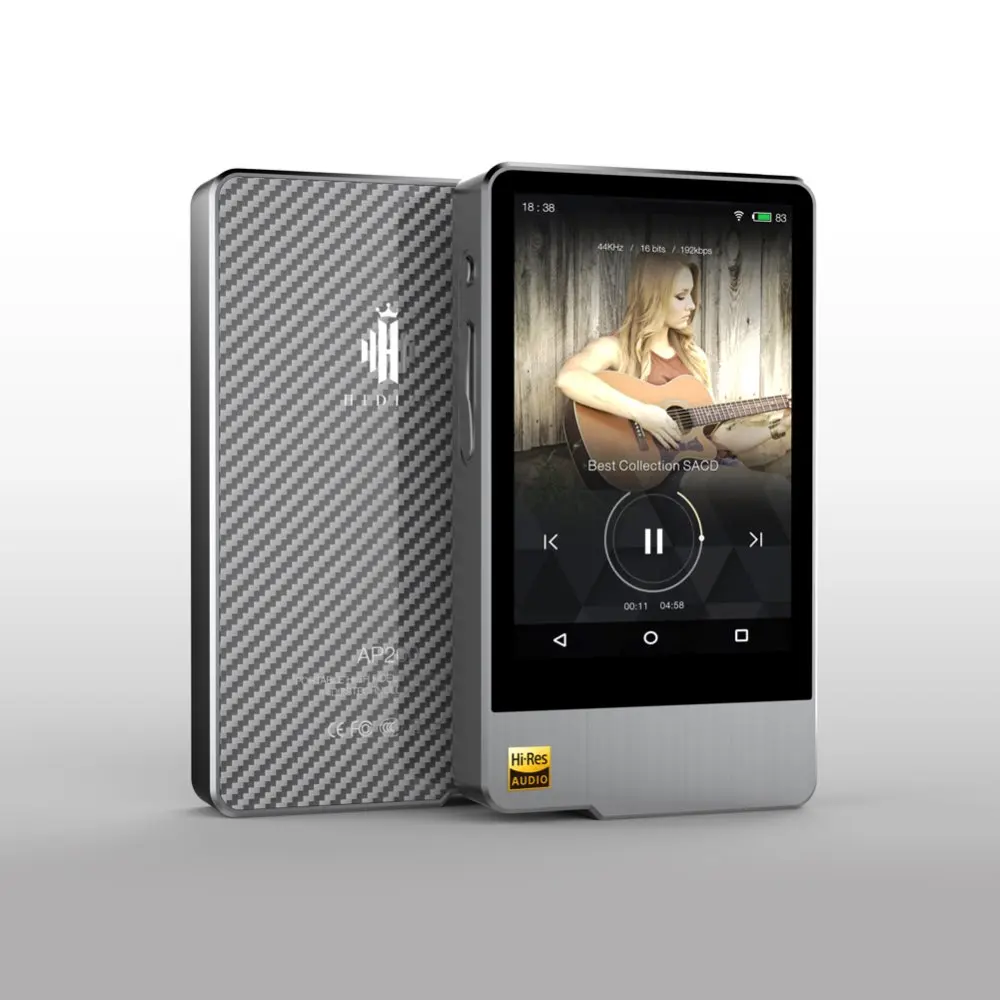 Hidizs AP200 Android Bluetooth Hi-Fi музыкальный плеер 64 ГБ(Встроенная память) 3," IPS Двойной 9118c ЦАП DSD PCM FLAC