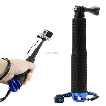 

New Extendable Pole Mini Selfie Stick Waterproof Blue Monopod For GoPro Hero 4/3/3+