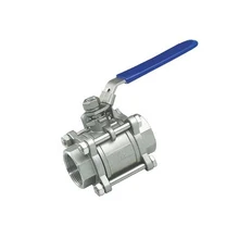 1/" BSP Женская резьба 304 из нержавеющей стали 3 шт. шаровой клапан для воды, нефти газа