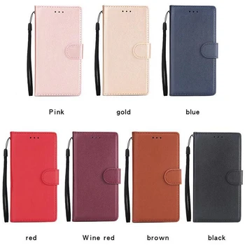 

100pcs Wallet Leather Card Slot Case For iPhone 11 Pro Max XS XR X 8 7 6 6S Plus Holder Kickstand Pouch Shockproof Protect Cover