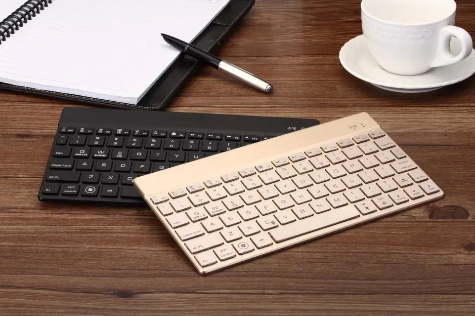 Ultra Slim Aluminium Wireless Bluetooth Keyboard LED Backlight Keyboard