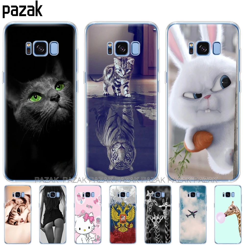 

Silicon phone Case For Samsung Galaxy S8 Cases Cover For Samsung S8 plus Phone shell new design full 360 protective