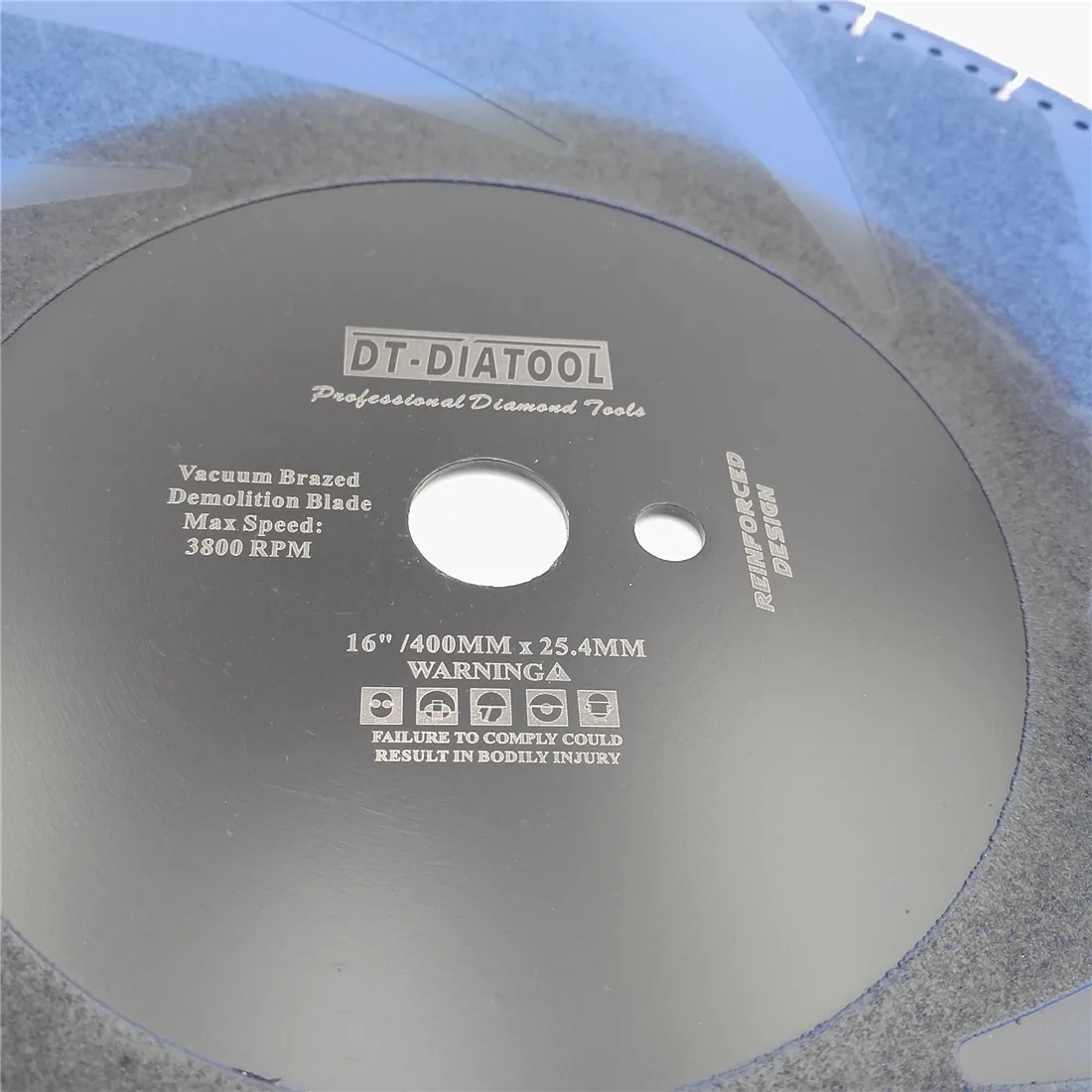 DT-DIATOOL 2pcs 16" Vacuum Brazed Diamond Cutting Discs 400MM Rescue Demolition Saw Blade Steel Pipe Stone Reinforced Concrete