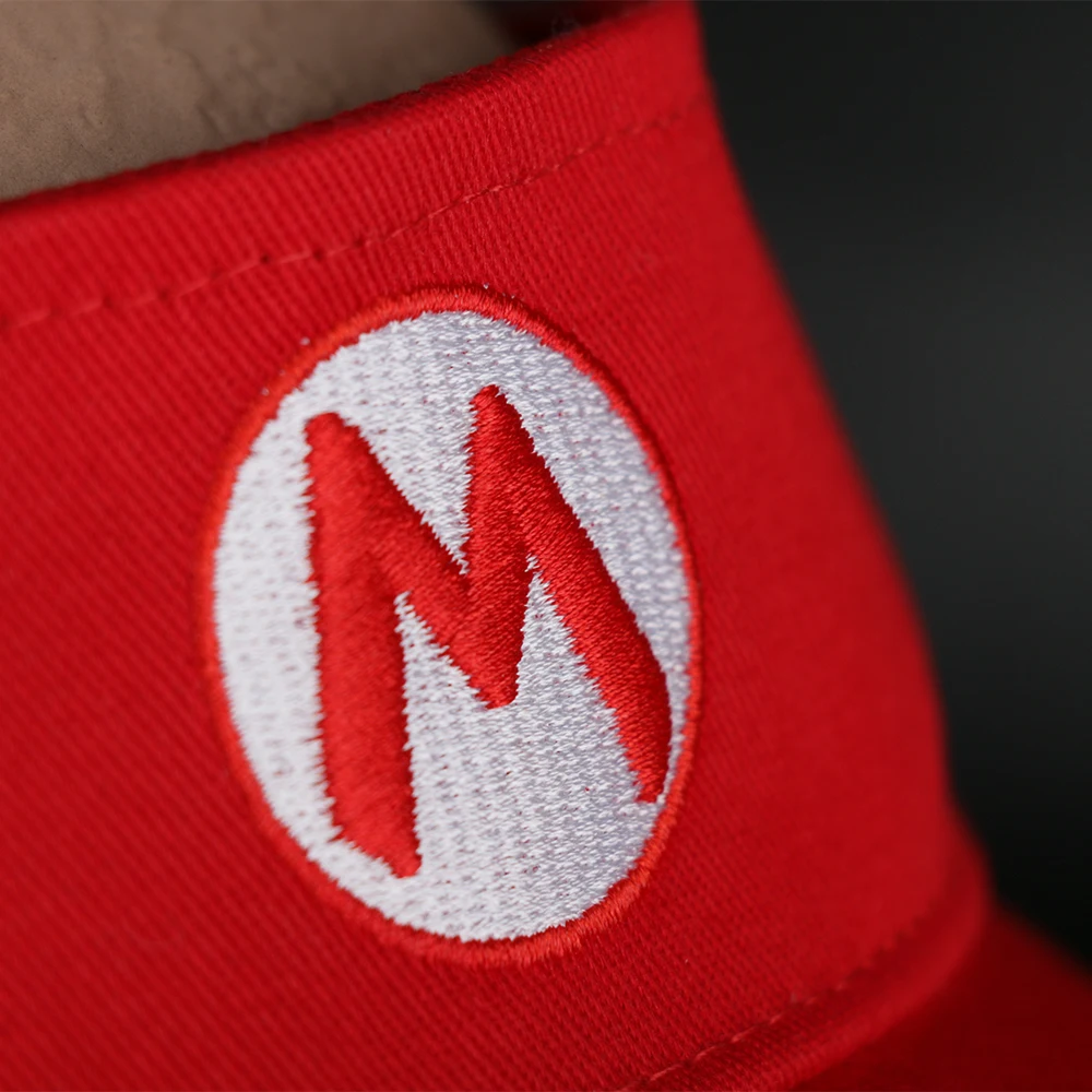 2018 Mario Tennis Ace Mario Tennis Cap Mario Adjustable Sun Visor Sport Golf Hat Cosplay Costume Accessories (8)