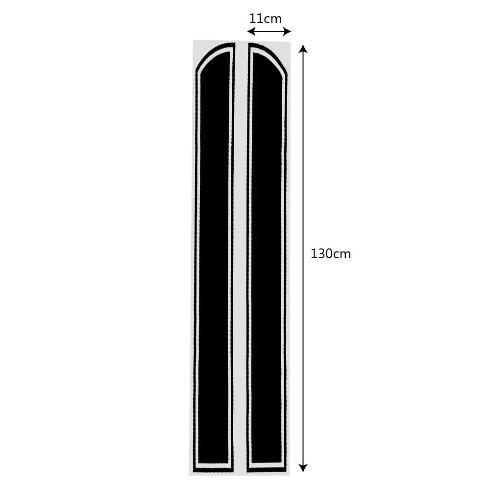 

Adeeing Car decoration Decals Fashion Concise Stripe Decals Car Front Cover Stickers Scratches Decoration Sticker r30