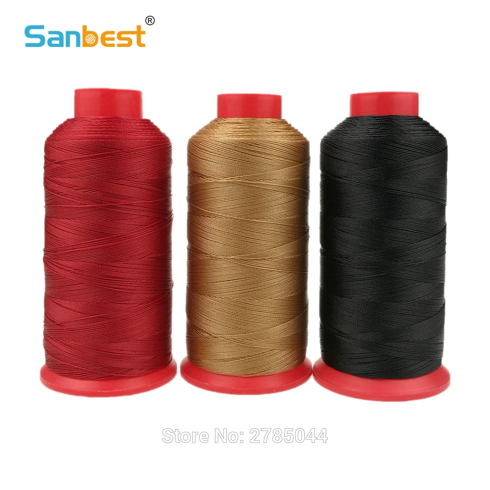 

Sanbest TEX90 Tkt30 280D/3 1200Y High Tenacity Bonded Nylon66 Continuous Multi-filaments Sewing Thread-Footwear Leather TH00009