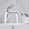 Chrome Bathroom Basin Faucet Lavatory Sink Faucet Single Handle Hole Basin Taps Deck Vintage Wash Hot Cold Mixer Tap ► Photo 2/6