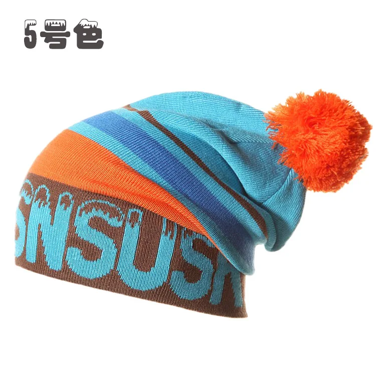 SN. SU. SK новые женские зимние вязаные шапки Gorro Beanie для мужчин и женщин Beanies маска шляпа капот Спорт на открытом воздухе Катание на лыжах шапка - Цвет: 5