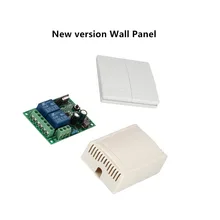 433 МГц 220V 2 канала Беспроводной дистанционного Управление переключатели приемник переключателя& 2 каналов пульт управления Управление s стены Панель RF передатчик