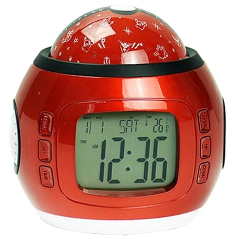 Music Star Clock Natural Sound Alarm Clock Creative Color Light