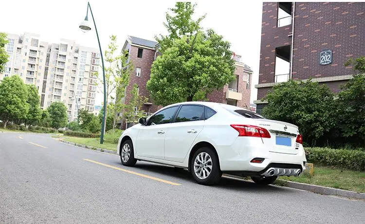 Для Nissan Sentra SYLPHY /17/18/ задний спойлер задний бампер диффузор защитные бамперы ABS Материал корпусный набор задний для губ