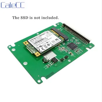 

White Color mSATA mini PCI-E SATA SSD to 2.5 inch IDE 44pin Notebook Laptop hard disk case Enclosure