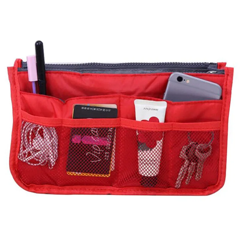 Высококачественная косметичка для макияжа Женская водонепроницаемая косметическая сумка-Органайзер для путешествий для туалетных принадлежностей - Цвет: Red