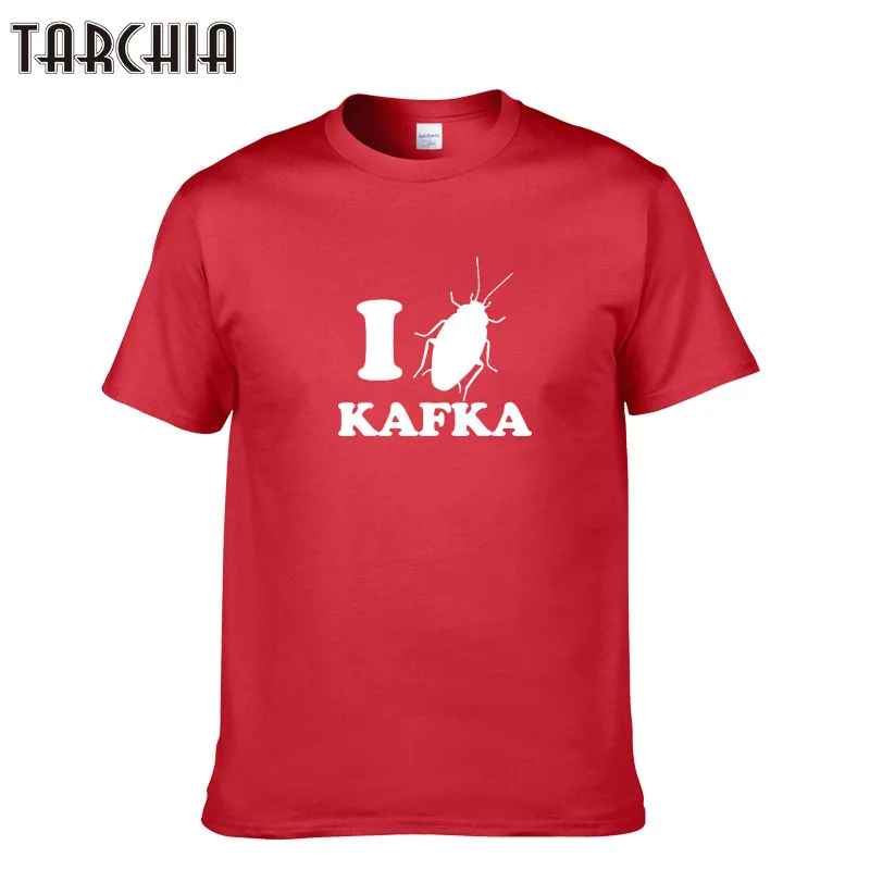 

TARCHIA 2016 New Fashion Harajuku Men T-shirt KAFKA Print Hip Hop Brand T Shirt Summer Men Cotton Tops Tees Homme
