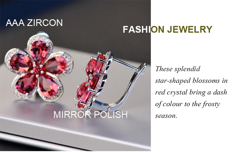 Austria-Swarovski-crystal-red-flower-wedding-stud-earring_05