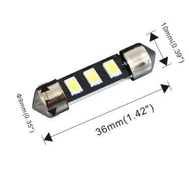 AGLINT 2 шт. сверхъяркий C5W Festoon 36 мм Led 5730 SMD для Чтения номерного знака Interrior Dome белый 12