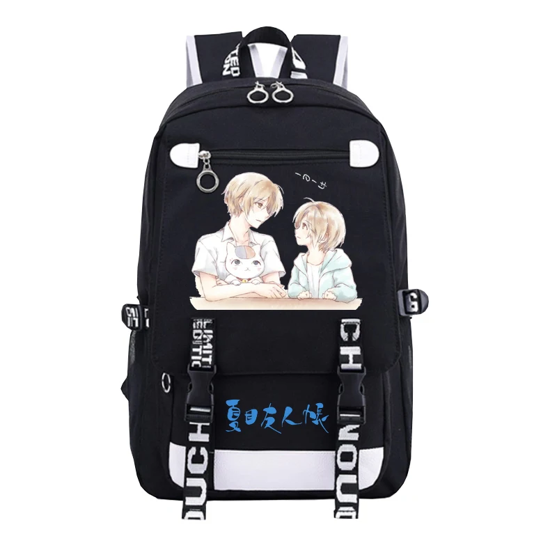 

High Q Anime Natsume Yuujinchou Backpacks Unisex Student Large Capacity Anime Oxford Casual Bags