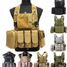 CQC RRV Молл Airsoft тактический жилет военный штурмовых грудь Установка Пейнтбол полиция Body Armor охотничий жилет