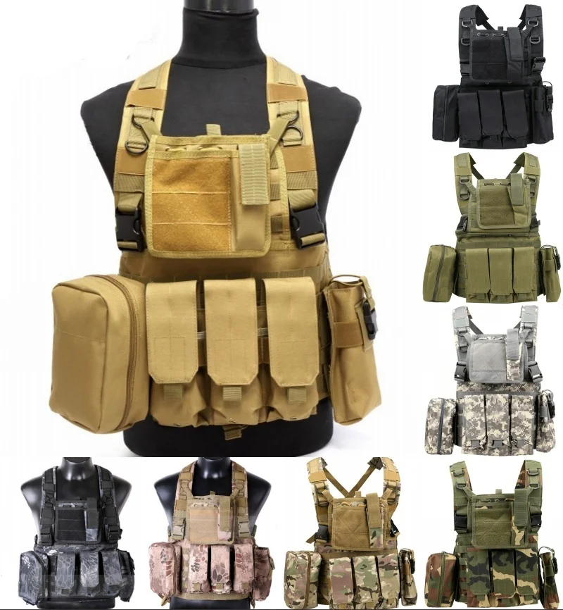 Тактический жилет CQC RRV Molle для страйкбола армейский боевой штурмовой нагрудный