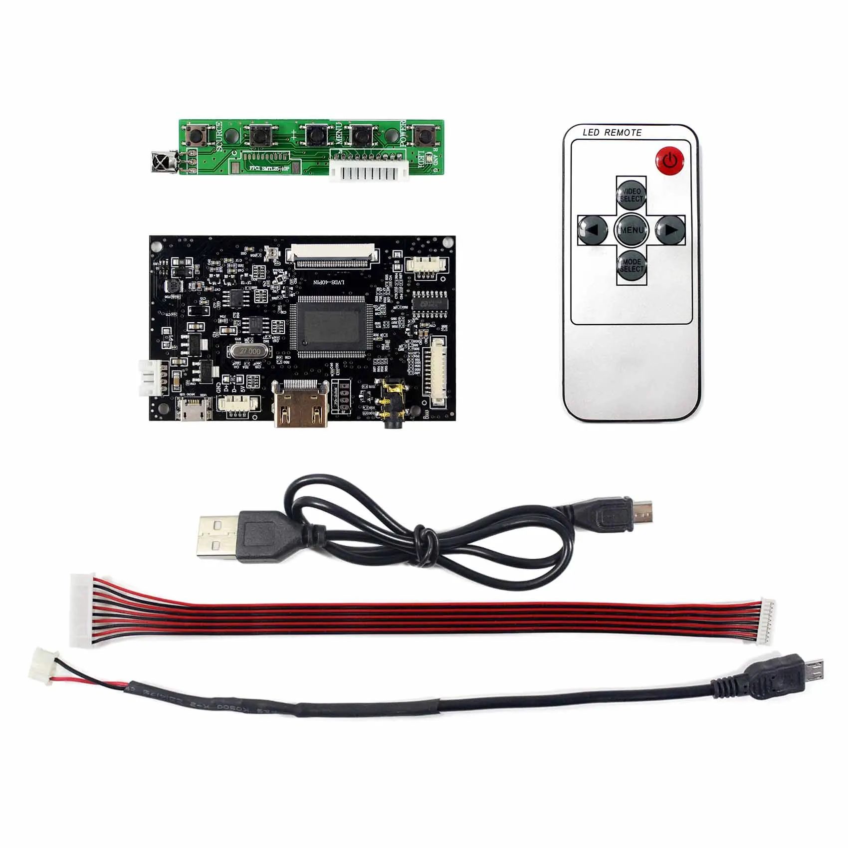 HD MI плата контроллера для 7 &quot1024x600 40Pin ЖК дисплей Экран AT070TNA2 подходит Raspberry
