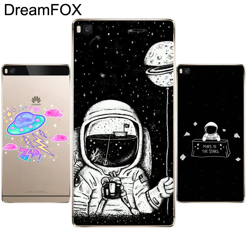 DREAMFOX M138 Space Astronaut Soft TPU Silicone Case Cover For Huawei P8 P9 P10 P20 P30 Lite Pro P Smart Plus 2017 2019 |