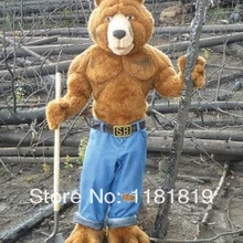 Талисман сила медведь костюм талисмана Модный на заказ костюм тема косплей наборы талисман аниме маскарадный костюм карнавальный костюм