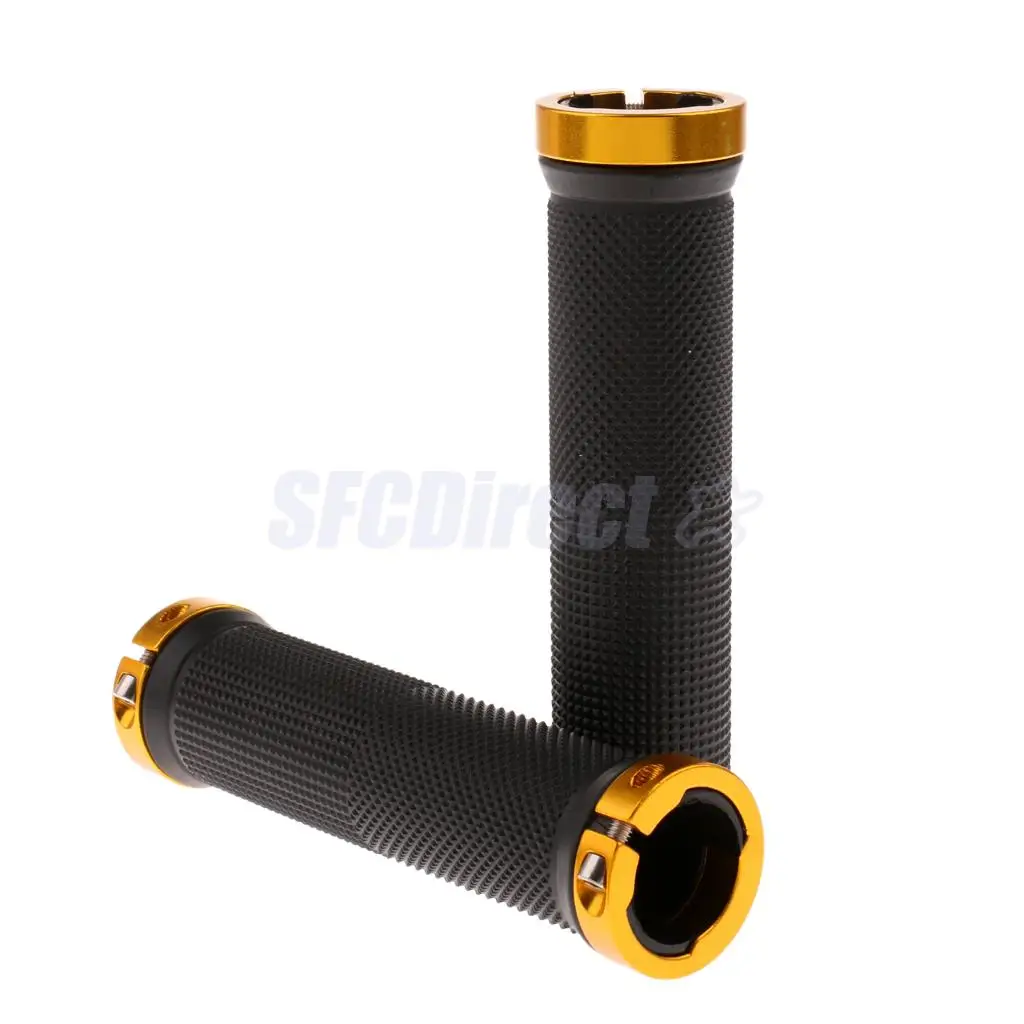 1 Pair Handlebar Grips Bicycle MTB BMX Road Mountain Bike Handle Double Lock on Stainless Steel Bike Handlebar Hand Cover