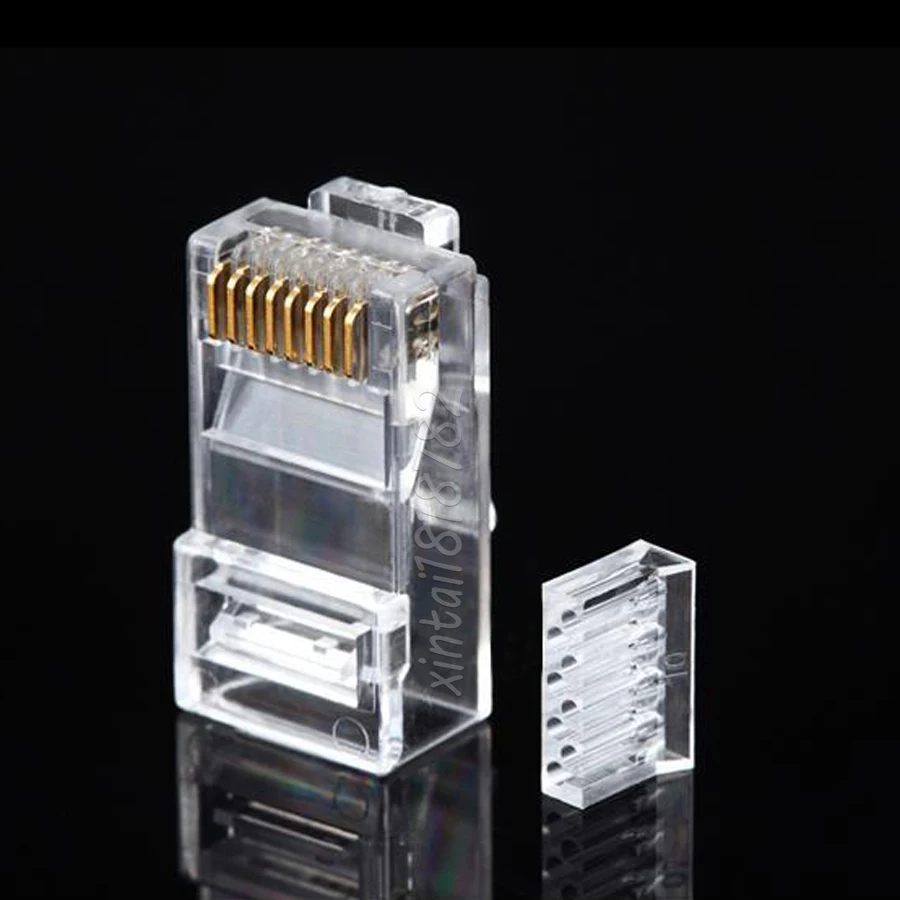 Разъем xintylink rj45 разъем кабеля ethernet cat6 неэкранированный сетевой штекер rj 45 utp 8p8c