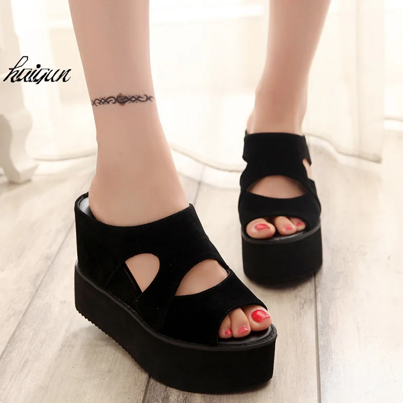 2019 Summer women flat platform slippers slides sandals Shoes slip on ...