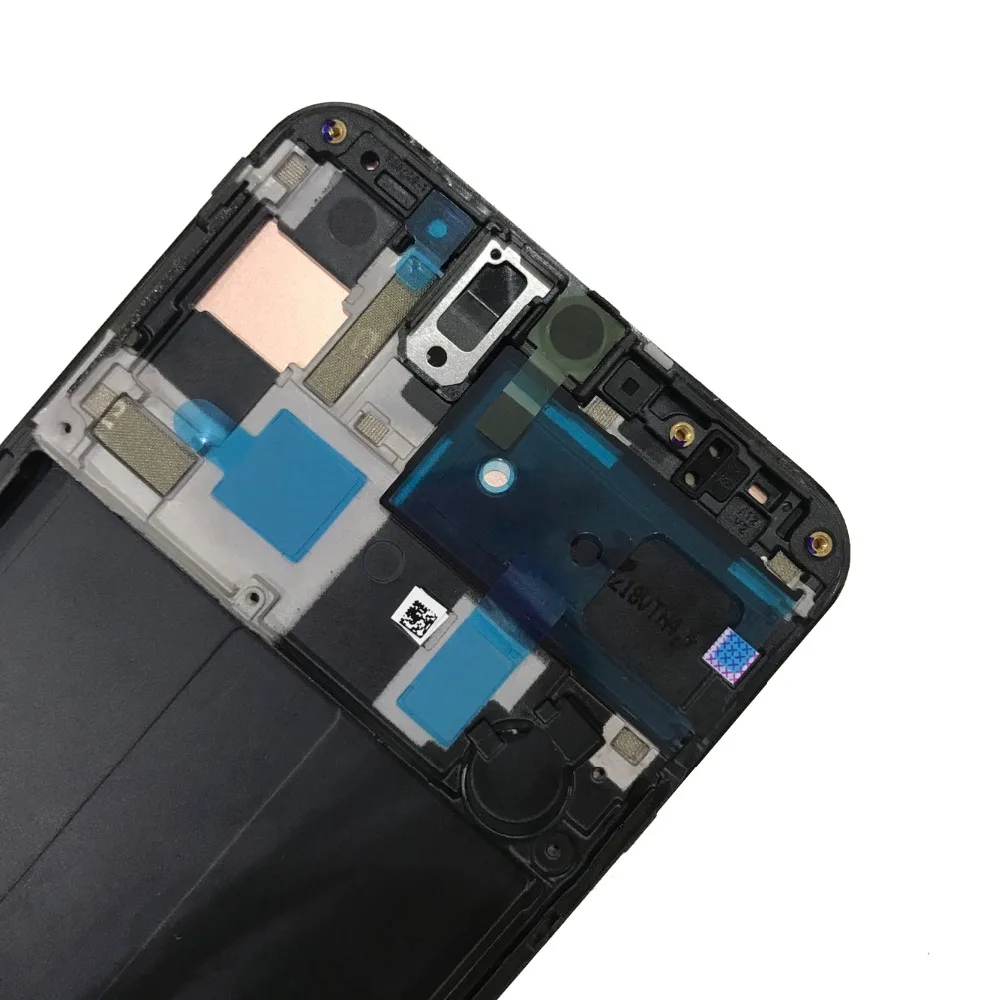 Супер AMOLED для samsung galaxy A50 A505F/DS A505F A505FD A505A сенсорный экран дигитайзер в сборе для samsung A50 ЖК-рамка