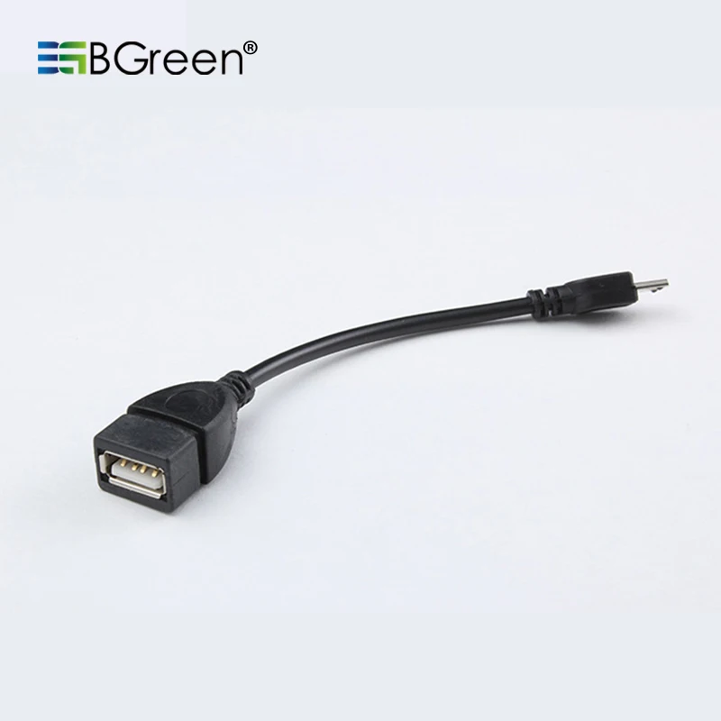 

BGreen Male Micro USB To Female USB A OTG Conversion Cable Adapter For Android Mobile Cell phone Digital Devices