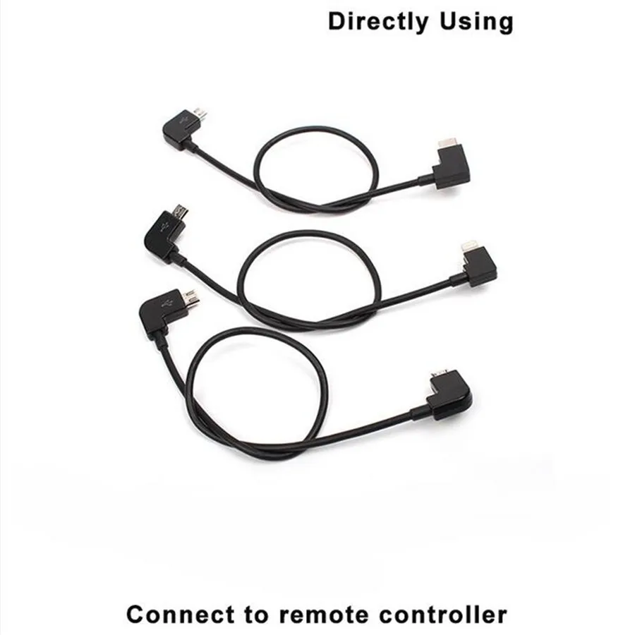 Sunnylife Spark DJI Mavic Air Mavic Pro Remote Control Data Cable Tablet Phone Converting Line Connector Android to IOS Type-C-2