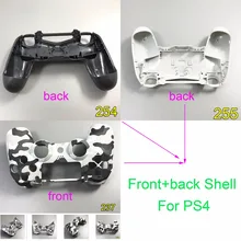 С чехлом для переда+ задняя оболочка Корпус Крышка для sony PS4 контроллер с камуфляжным принтом