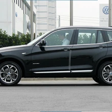 12 шт. двери полный оконный каркас подоконник Молдинг Накладка для BMW X3 F25 2011 2012 2013 по EMS