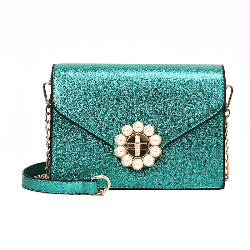 

Sequined Floral metal Women Handbag 2019 New fashion Female Shoulder crossbody bag Chain messenger bag Luxury Brand Designer Sac