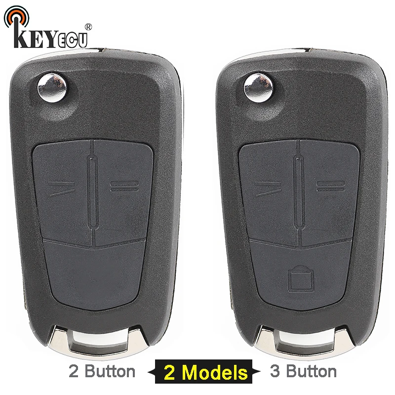 KEYECU для Opel Vauxhall Astra Vectra Corsa Signum 2/3 Кнопка Замена откидной Складной Дистанционный