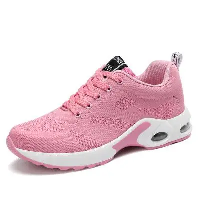 Г., модные корейские черные и красные женские кроссовки на платформе, белые кроссовки с дышащей сеткой, амортизирующая повседневная обувь женская обувь, tenis feminino - Цвет: pink