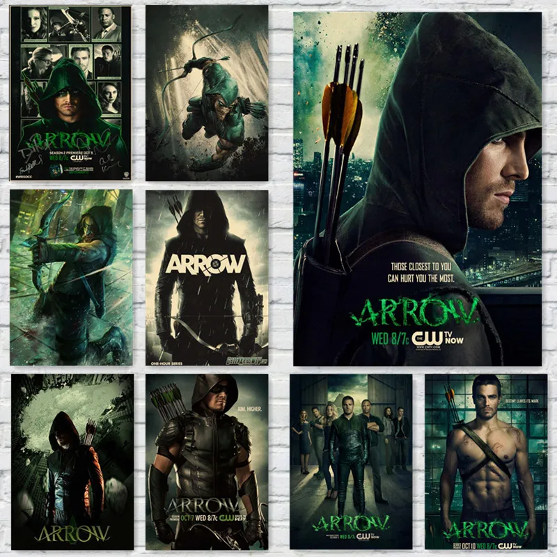 20" 24" sizes Green Arrow poster wall art home decor photo print 16" 